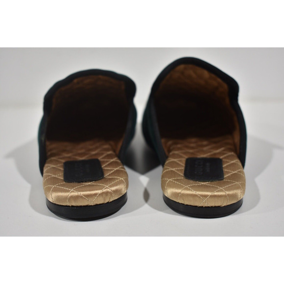 Gucci Lawrence Princetown Green Crystal Snake Slide Loafer Mule Slipper Flats 36 - Picture 11 of 12